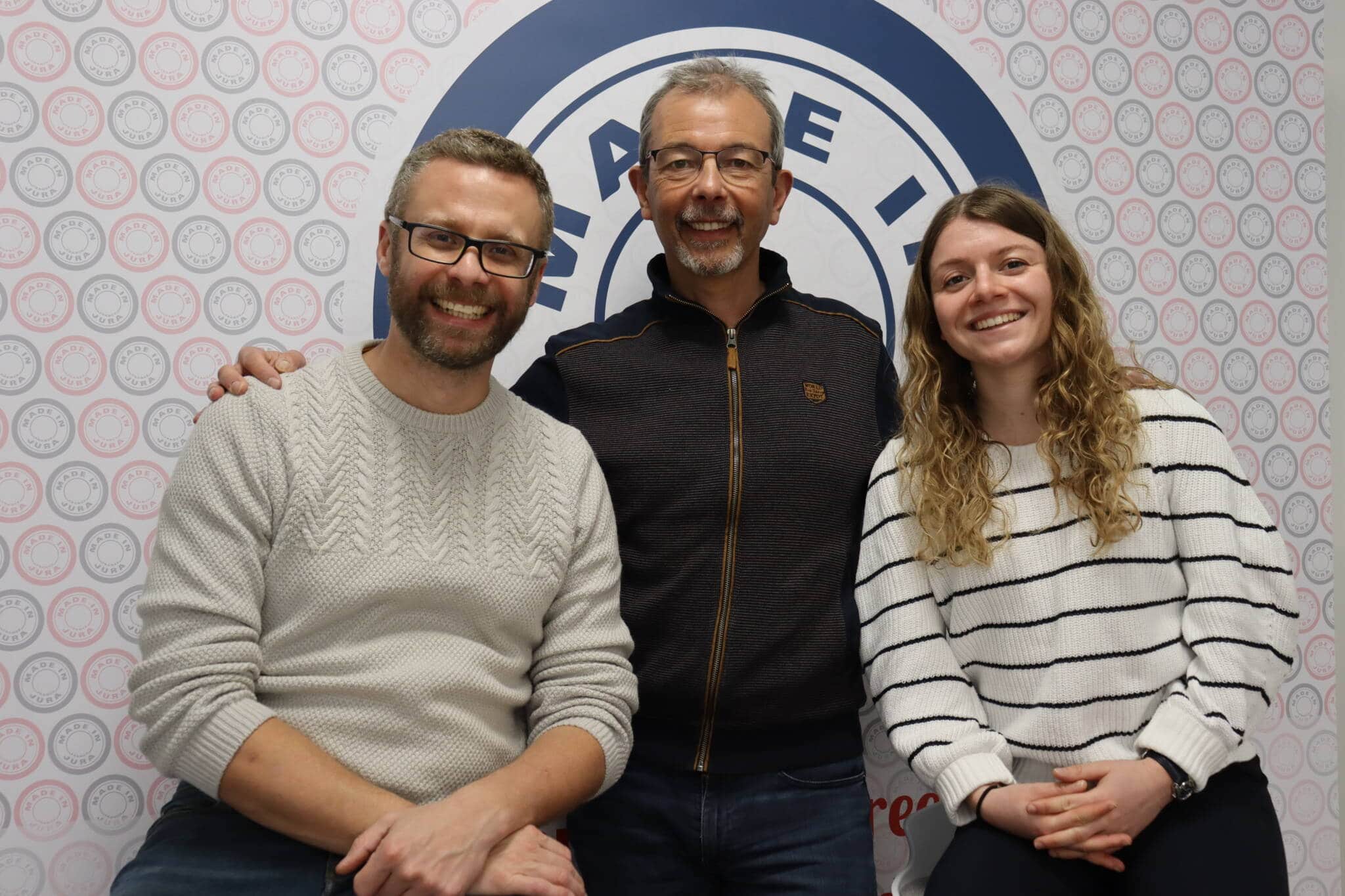 Laurent, Félix et Evi, salariés de l'Association Made in Jura